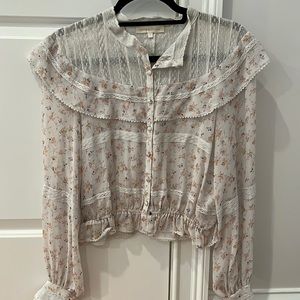 Floral long sleeve blouse